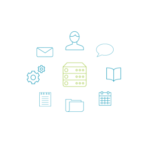 Grafik Client Server Modell