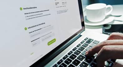 Registrierungsprozess im Browser